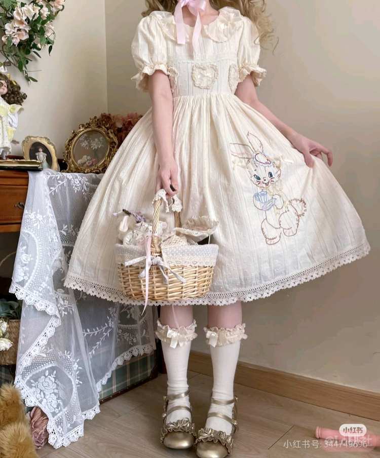 昭和动物下午茶 棉布OP