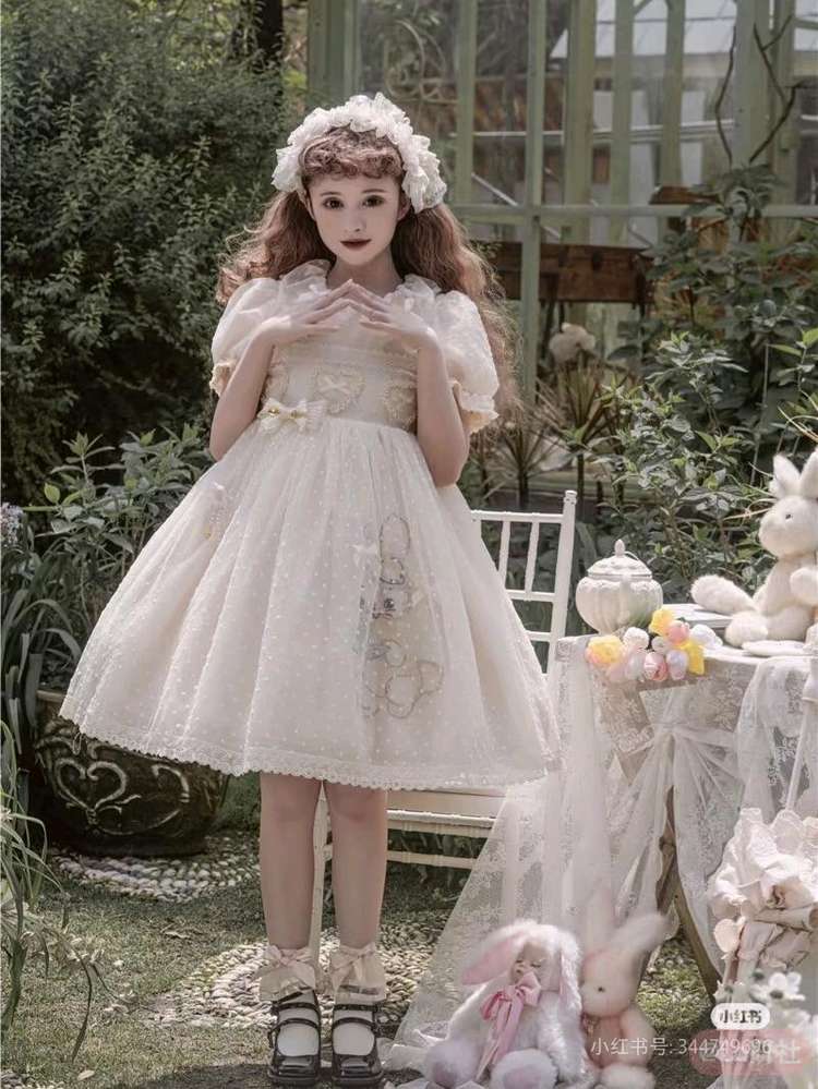 昭和动物下午茶 网纱OP（有刺绣/无刺绣）