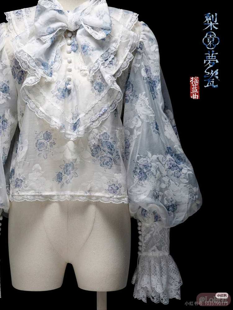 梨园梦瓷 透明感印花衬衫（2024）