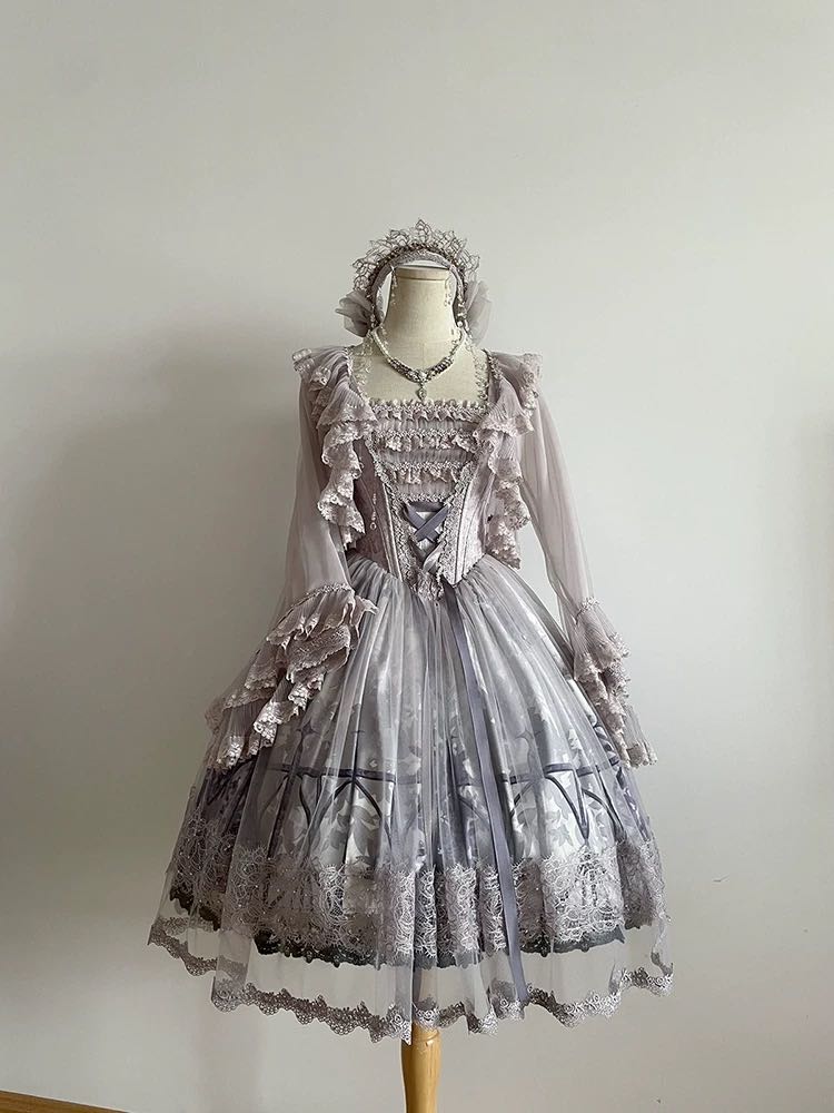 落雨紫藤 V腰长短款