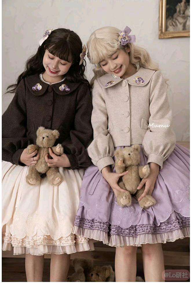 三色堇 刺绣外套