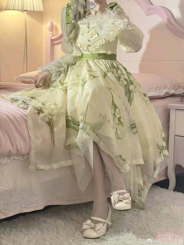 挚爱铃兰 雪纺不规则sk