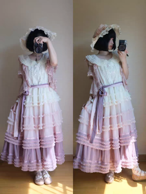 晨雾无袖OP 渐变