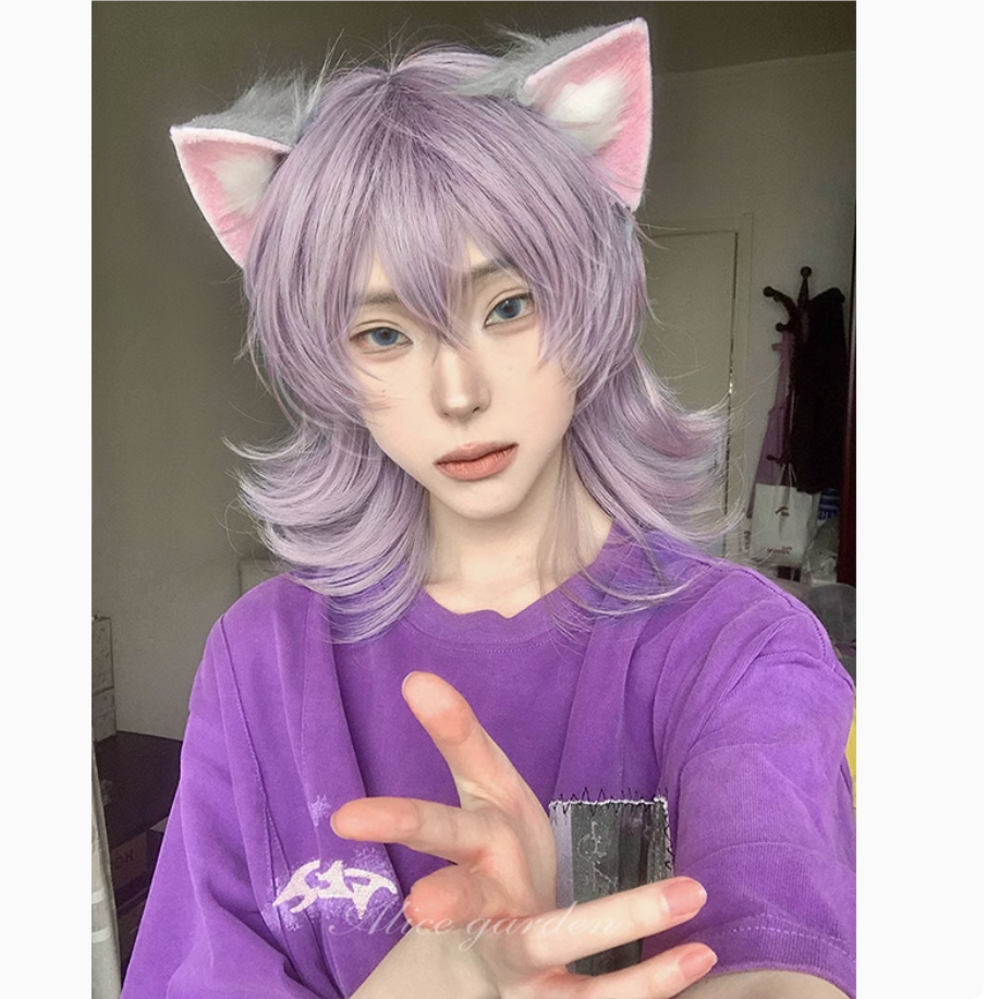 AG假发女长发网红中式狼尾鲻鱼头正太jk中长发lolita长卷发全头套